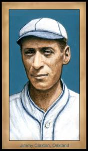 Picture of Helmar Brewing Baseball Card of Jimmy Claxton, card number 106 from series Famous Athletes