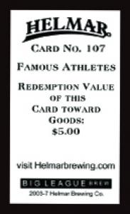 Picture, Helmar Brewing, Famous Athletes Card # 107, Billy Sunday, Yelling, Chicago White Stockings