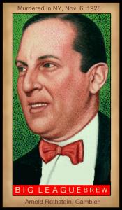 Picture, Helmar Brewing, Famous Athletes Card # 108, Arnold Rothstein, Portrait, Gambler