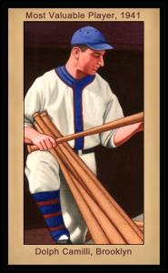 Picture of Helmar Brewing Baseball Card of Dolph Camilli, card number 119 from series Famous Athletes