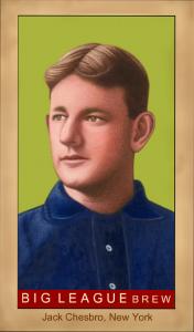 Picture, Helmar Brewing, Famous Athletes Card # 121, Jack CHESBRO (HOF), Portrait, New York Highlanders
