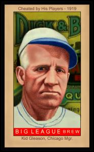Picture, Helmar Brewing, Famous Athletes Card # 128, Kid Gleason, Portrait, Chicago White Sox