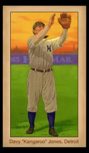 Picture of Helmar Brewing Baseball Card of Davy Jones, card number 134 from series Famous Athletes