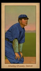 Picture of Helmar Brewing Baseball Card of Charley O'Leary, card number 145 from series Famous Athletes