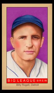 Picture of Helmar Brewing Baseball Card of Billy Rogell, card number 147 from series Famous Athletes