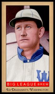 Picture of Helmar Brewing Baseball Card of Ed DELAHANTY (HOF), card number 173 from series Famous Athletes