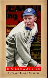 Picture, Helmar Brewing, Famous Athletes Card # 175, Howard Ehmke, Pitching follow through, Detroit Tigers