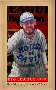 Picture of Helmar Brewing Baseball Card of Bill Hardin, card number 191 from series Famous Athletes