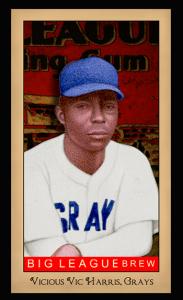 Picture of Helmar Brewing Baseball Card of Vic Harris, card number 192 from series Famous Athletes