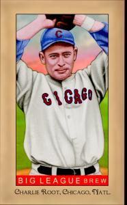 Picture, Helmar Brewing, Famous Athletes Card # 231, Charlie Root, Hands over head, Chicago Cubs
