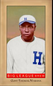 Picture, Helmar Brewing, Famous Athletes Card # 245, Clint Thomas, Portrait, Havana
