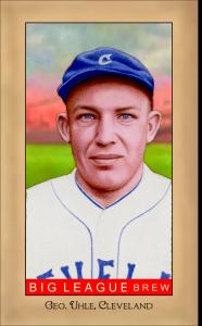 Picture of Helmar Brewing Baseball Card of George Uhle, card number 248 from series Famous Athletes