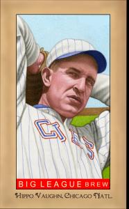 Picture, Helmar Brewing, Famous Athletes Card # 251, Hippo Vaughn, Mitt behind head, Chicago Cubs