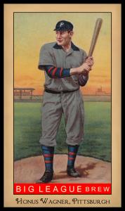 Picture of Helmar Brewing Baseball Card of Honus WAGNER (HOF), card number 253 from series Famous Athletes