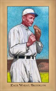 Picture of Helmar Brewing Baseball Card of Zack WHEAT (HOF), card number 259 from series Famous Athletes