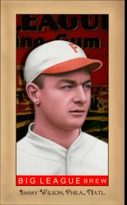 Picture of Helmar Brewing Baseball Card of Jimmy Wilson, card number 263 from series Famous Athletes