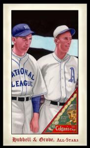 Picture, Helmar Brewing, Famous Athletes Card # 280, Carl HUBBELL, Lefty GROVE, Together, Multiple