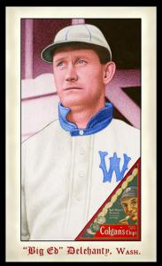 Picture of Helmar Brewing Baseball Card of Ed DELAHANTY (HOF), card number 302 from series Famous Athletes