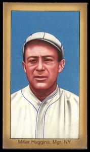 Picture of Helmar Brewing Baseball Card of Miller HUGGINS (HOF), card number 37 from series Famous Athletes