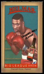 Picture, Helmar Brewing, Famous Athletes Card # 50, Darnell Knox, Gloves up, Boxer