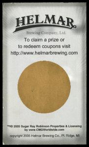 Picture, Helmar Brewing, Famous Athletes Card # 61, Sugar Ray ROBINSON, Green background, Boxer
