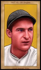 Picture of Helmar Brewing Baseball Card of Lloyd WANER (HOF), card number 80 from series Famous Athletes