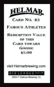 Picture, Helmar Brewing, Famous Athletes Card # 83, Abe Attell (HOF), Portrait, Boxer