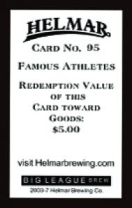 Picture, Helmar Brewing, Famous Athletes Card # 95, Eddie Gaedel, Arms folded, St. Louis Browns