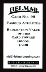 Picture, Helmar Brewing, Famous Athletes Card # 99, Charles Comiskey (HOF), Portrait, Chicago White Sox