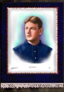 Picture of Helmar Brewing Baseball Card of Jack CHESBRO (HOF), card number 25 from series French Silks Large