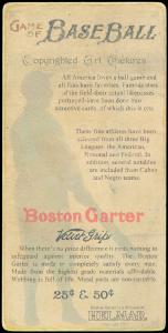 Picture, Helmar Brewing, H813-4 Boston Garter-Helmar Card # 24, Willie KEELER (HOF), Portrait, New York Highlanders
