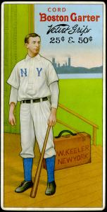 Picture of Helmar Brewing Baseball Card of Willie KEELER (HOF), card number 24 from series H813-4 Boston Garter-Helmar