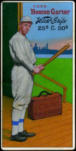 Picture of Helmar Brewing Baseball Card of Eddie COLLINS, card number 28 from series H813-4 Boston Garter-Helmar