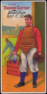 Picture of Helmar Brewing Baseball Card of Roger BRESNAHAN (HOF), card number 2 from series H813-4 Boston Garter-Helmar