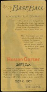 Picture, Helmar Brewing, H813-4 Boston Garter-Helmar Card # 34, Frank CHANCE, Portrait, Chicago Cubs