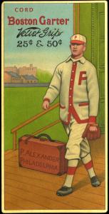 Picture of Helmar Brewing Baseball Card of Grover Cleveland ALEXANDER (HOF), card number 39 from series H813-4 Boston Garter-Helmar