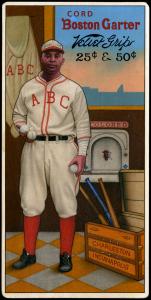 Picture of Helmar Brewing Baseball Card of Oscar CHARLESTON, card number 42 from series H813-4 Boston Garter-Helmar