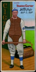Picture of Helmar Brewing Baseball Card of Louis SANTOP (HOF), card number 45 from series H813-4 Boston Garter-Helmar