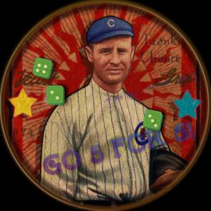 Picture of Helmar Brewing Baseball Card of Frank CHANCE, card number 74 from series H813-4 Boston Garter-Helmar