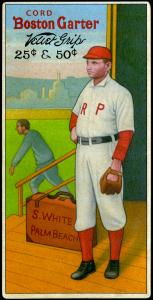 Picture of Helmar Brewing Baseball Card of Sol WHITE (HOF), card number 7 from series H813-4 Boston Garter-Helmar