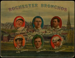 Picture of Helmar Brewing Baseball Card of Bill Chappelle; Emil Batch; Cy Barger; Billy Maloney; John Butler; John Ganzel;, card number 13 from series Helmar Die-Cut