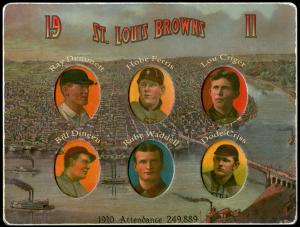Picture of Helmar Brewing Baseball Card of Lou Criger, card number 19 from series Helmar Die-Cut