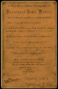 Picture, Helmar Brewing, Helmar Cabinet Card # 11, Phifer Fullenwilder, Portrait, New York Giants