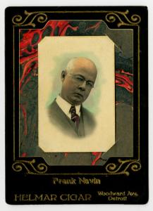 Picture of Helmar Brewing Baseball Card of Frank Navin, card number 19 from series Helmar Brewing Co. Cabinet