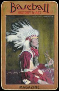 Picture, Helmar Brewing, Helmar Cabinet Card # 32, Buffalo Bill Show Indian Chief, Bow & arrow, Buffalo Bill Show