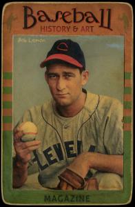 Picture of Helmar Brewing Baseball Card of Bob LEMON, card number 79 from series Helmar Brewing Co. Cabinet