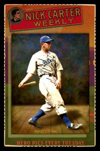 Picture, Helmar Brewing, Helmar Cabinet III Card # 13, Mickey COCHRANE, batting on wood floor, Detroit Tigers