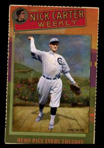Picture, Helmar Brewing, Helmar Cabinet III Card # 24, Jimmy Archer, On wood; throwing, Chicago Cubs