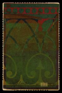 Picture, Helmar Brewing, Helmar Cabinet III Card # 37, Roger BRESNAHAN (HOF), small table; bat at shoulder, St. Louis Cardinals