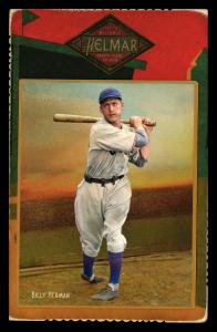 Picture, Helmar Brewing, Helmar Cabinet II Card # 56, Billy HERMAN, Batting follow through, Chicago Cubs